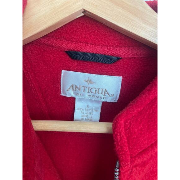 Iowa Sate Vest Women's Small Red Vintage College Fleece Zip Up - Picture 3 of 4